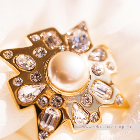 KJL / KENNETH J LANE Кольцо «Мальтийский жемчужный крест»