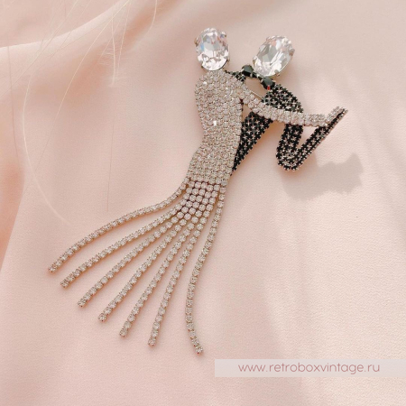 BUTLER AND WILSON Брошь «Танцоры танго»