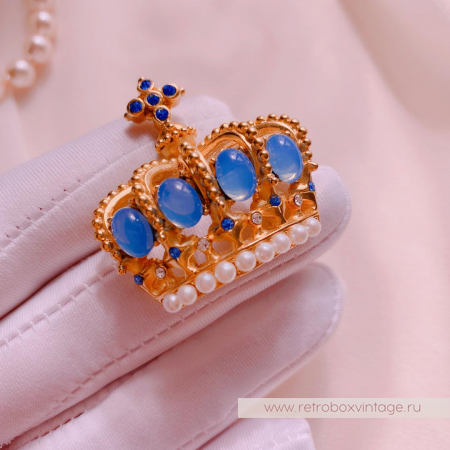 Брошь «Корона голубых кровей» NO NAME 