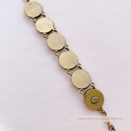 KIRKS FOLLY Браслет "Шесть лун: чередующиеся зеленые и бронзовые"