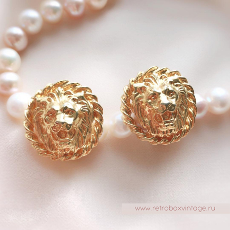 ANNE KLEIN Клипсы «Львы»