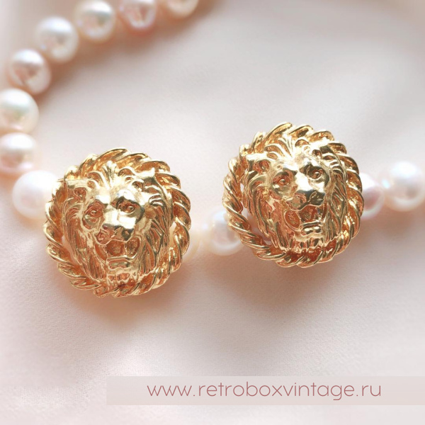 ANNE KLEIN Клипсы «Львы»