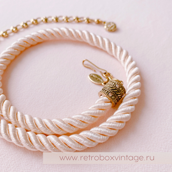 HEIDI DAUS Шнур-корд «Элегантные чувства: сливочный пломбир»