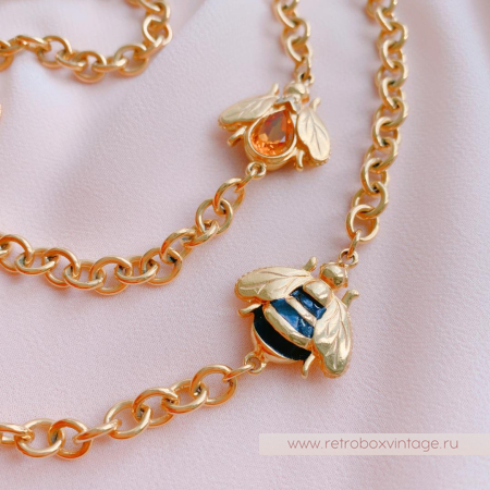 JOAN RIVERS Ожерелье «Сладость меда с пчелками»