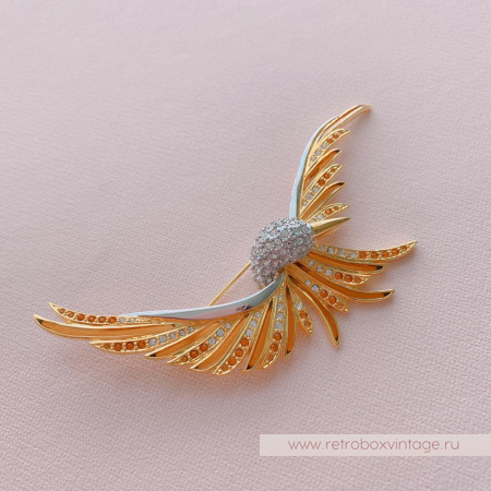 JOAN RIVERS Брошь «Золотая птица счастья» JOAN RIVERS Брошь «Золотая птица счастья»