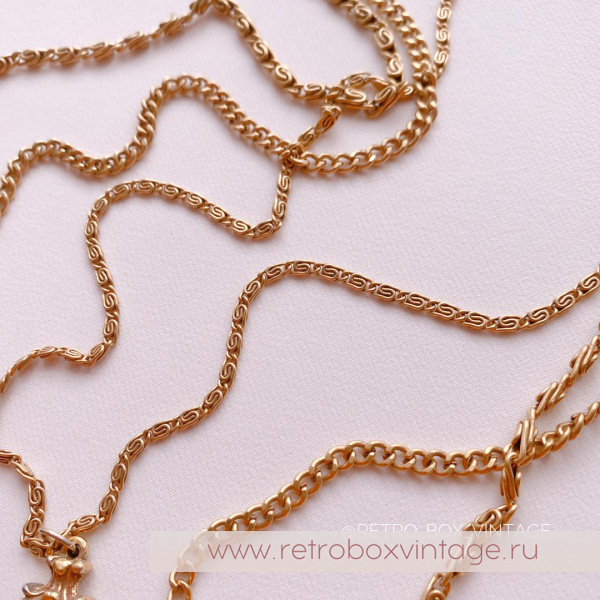 GOLDETTE Ожерелье «Афродита: изумрудная инталия»