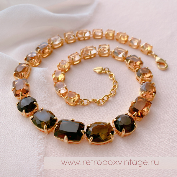 CAROLEE Ожерелье «Кристальная амбра»