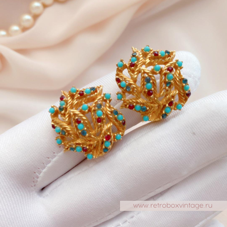 CINER Клипсы «Летний день с капельками бирюзы»