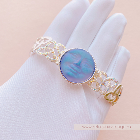 KIRKS FOLLY Браслет-стрейч "Кельтская луна: лаванда в серебре"