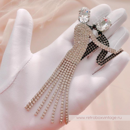 BUTLER AND WILSON Брошь «Танцоры танго»