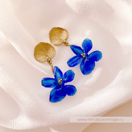 MICHAEL MICHAUD Серьги "Дикие фиалки"