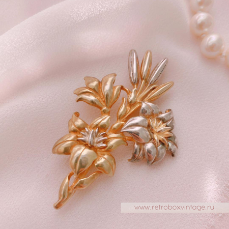 MMA Брошь-кулон «Букет лилий»