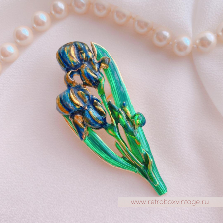 MFA Брошь «Букет ирисов»