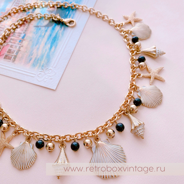 TALBOTS Колье «Морское путешествие: ракушки и морские звезды»