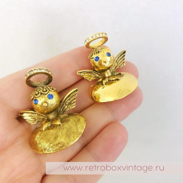 TORTOLANI Брошь наплечная «АНГЕЛОЧЕК: КОЛЛЕКЦИЯ «Голос совести»