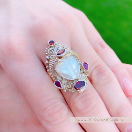 SAJEN Кольцо «Перламутровая богиня» стерлинг 925
