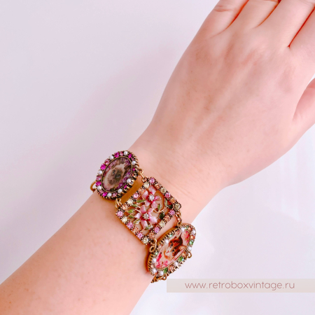 SWEET ROMANCE Браслет "Кошки и цветы"