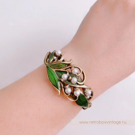 SWEET ROMANCE Браслет-каф «Жемчужные ландыши» (архив)