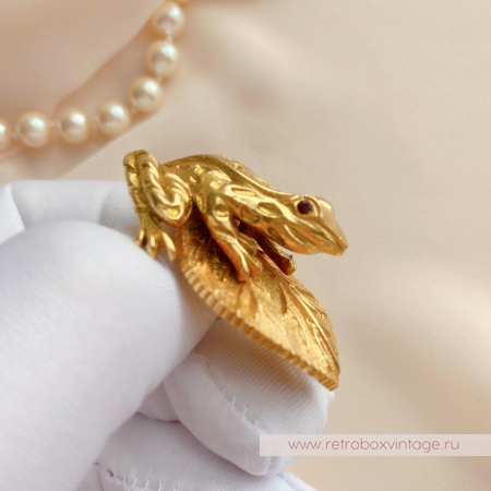 FLORENZA Брошь «Царевна-лягушка»