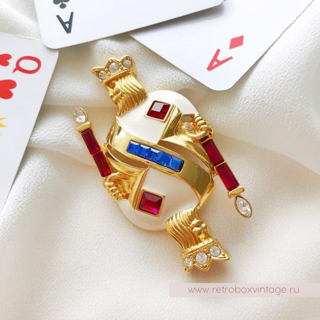 TRIFARI Брошь «Карточный король»
