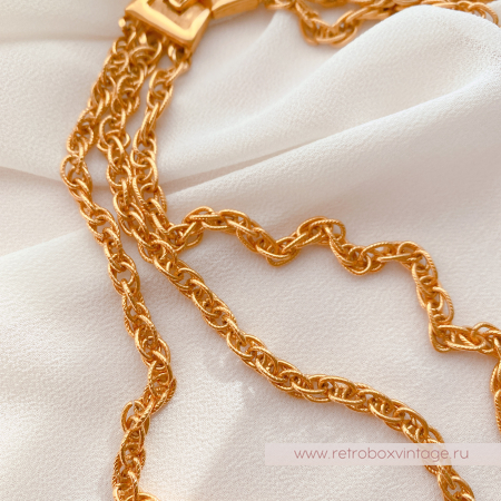 TRIFARI Ожерелье «Водопад: черный в золоте»