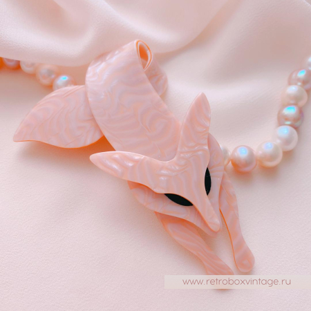 LEA STEIN Брошь «Персиковая лиса»