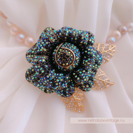 JOAN RIVERS Брошь «Ночная роза»