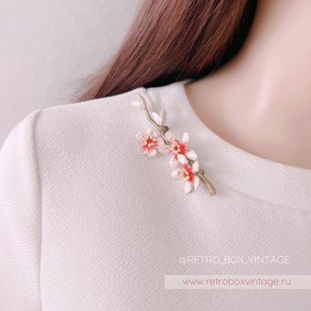 MICHAEL MICHAUD Брошь «Цветущий миндаль Ван Гога»