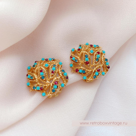 CINER Клипсы «Летний день с капельками бирюзы»