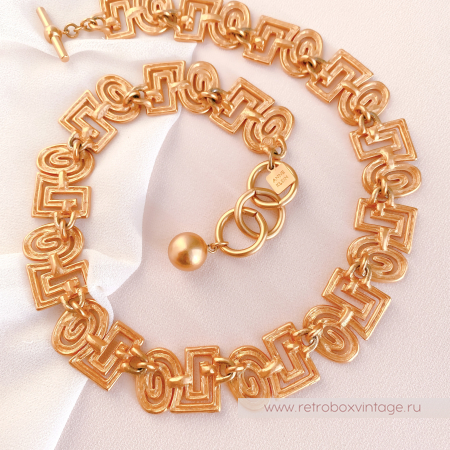 ANNE KLEIN Ожерелье "Золотые арабески"