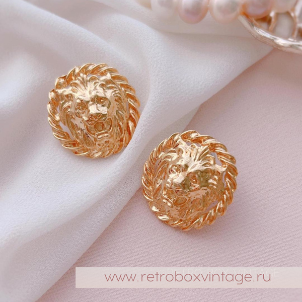 ANNE KLEIN Серьги-гвоздики "Золотые львы: круглые со жгутиками" ANNE KLEIN Серьги-гвоздики "Золотые львы: круглые со жгутиками"