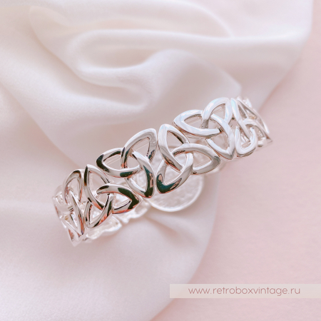 KIRKS FOLLY Браслет-стрейч "Кельтская луна: лаванда в серебре"