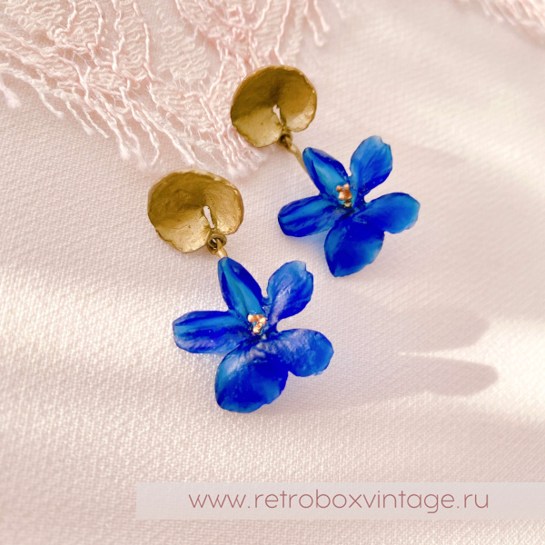 MICHAEL MICHAUD Серьги "Дикие фиалки"