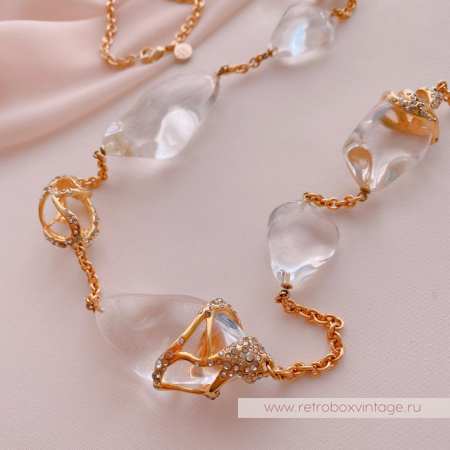 ALEXIS BITTAR Ожерелье длинное «Льдинки на солнце»