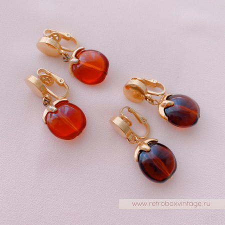 TRIFARI Комплект «Водопад: чайный в золоте»