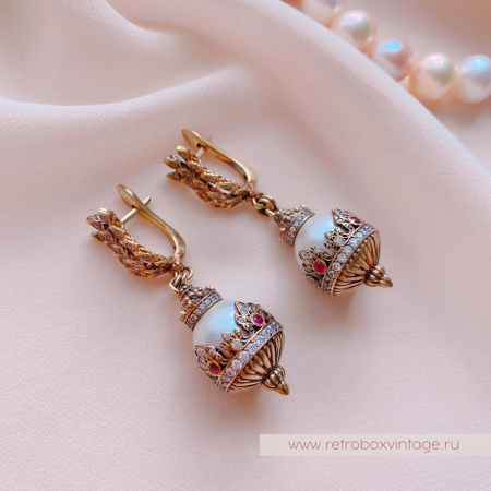 FIORE DI FIRENZE Комплект «Короны с жемчугом» коллекция SOVRANO