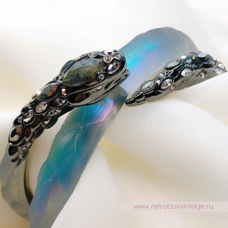 ALEXIS BITTAR Браслет "Магическая имперская змея" Коллекция IMPERIAL NOIR