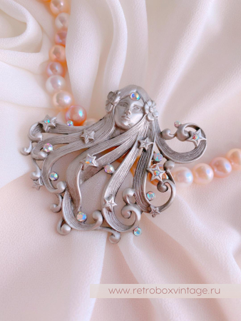 JJ / JONETTE JEWELRY Брошь «Принцесса звезд: серебро»