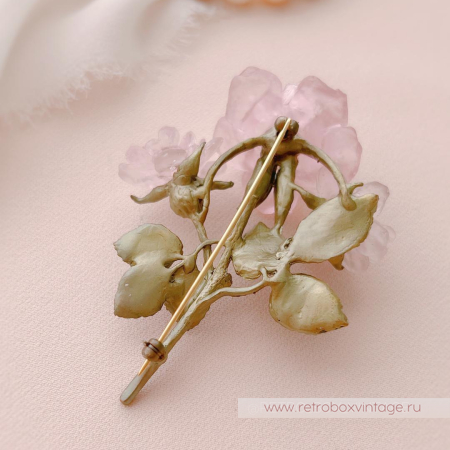 MICHAEL MICHAUD Брошь «Цветущая роза»