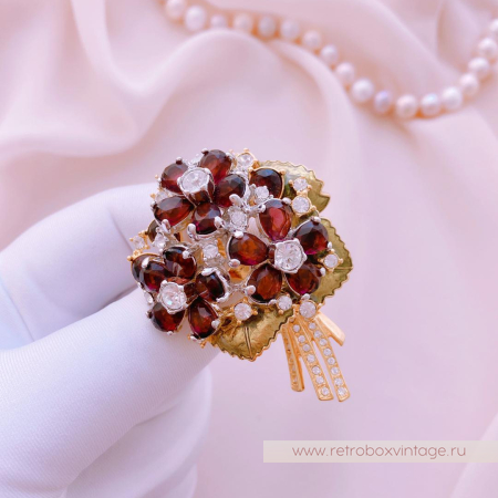 NOLAN MILLER Брошь «Букет фиалок»