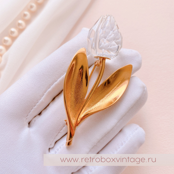 SWAROVSKI Брошь "Хрустальный тюльпан" Коллекция Crystal Memories