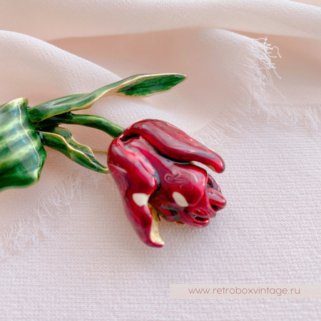 MFA Брошь «Красный тюльпан»