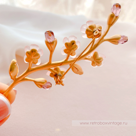 AVON SP Брошь "Веточка сакуры"