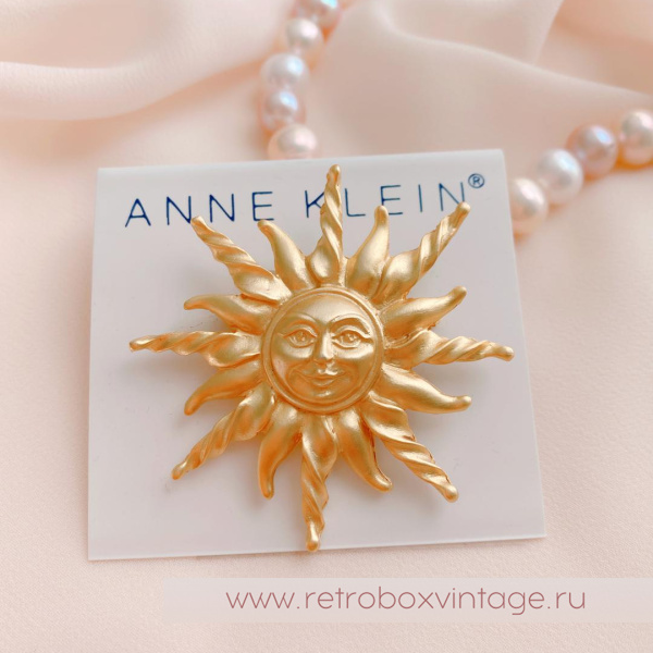 ANNE KLEIN Брошь «Солнышко»