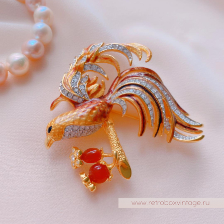 NOLAN MILLER Брошь «Птица Феникс»