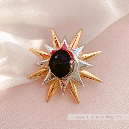 LIZ CLAIBORNE Брошь "Солнце, луна и звезда" LIZ CLAIBORNE Брошь "Солнце, луна и звезда"