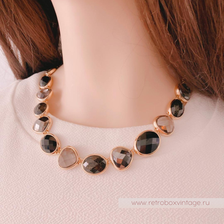 ANNE KLEIN Ожерелье «Морские камушки: сила ночи»