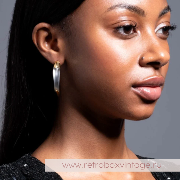 ALEXIS BITTAR Серьги "Клыки: белый снег"