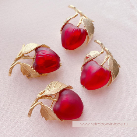 NAPIER Брошь «Райские яблочки»