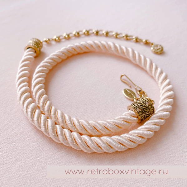 HEIDI DAUS Шнур-корд «Элегантные чувства: сливочный пломбир»